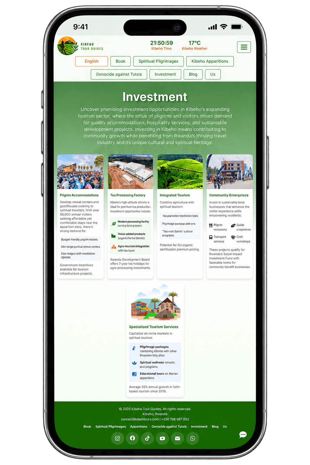 Kibeho Tourism Management Platform